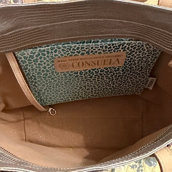 Consuela Vibrant Zigzag Tote in Pink, Yellow, and Blue - Picture 15 of 15